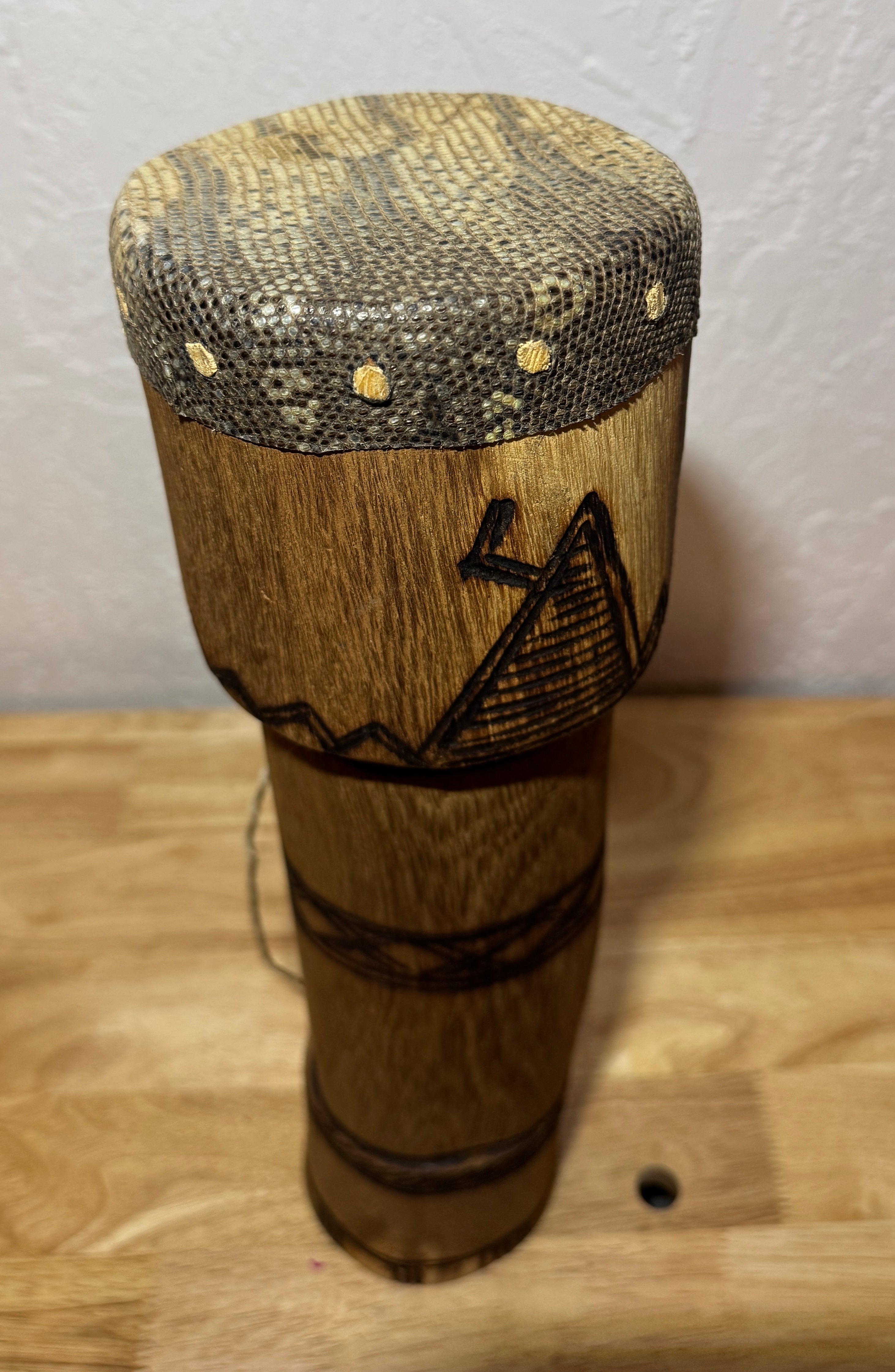 Small Engalabi Drum Uganda (Lizard Skin)